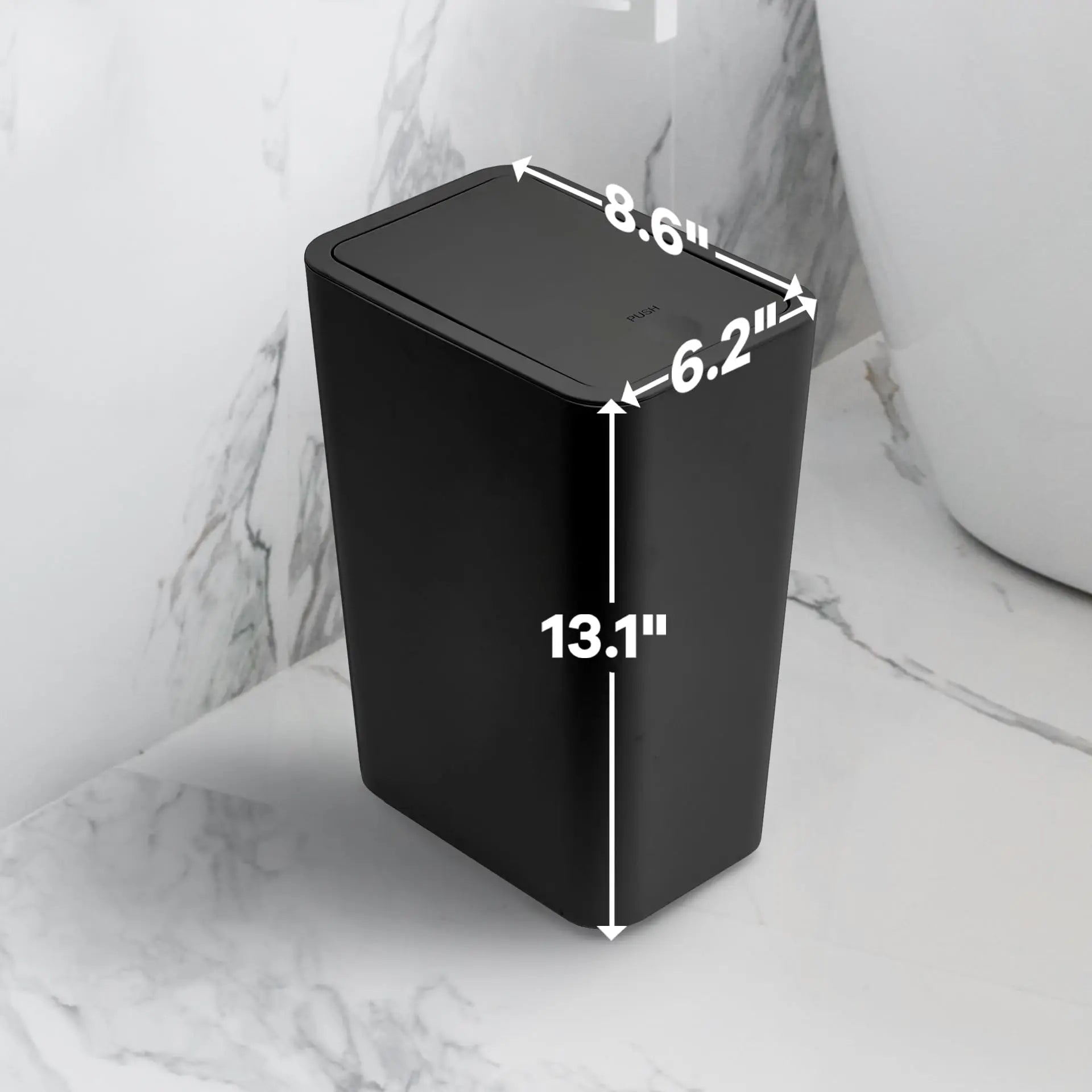 10L Pop-up Lid Bathroom Bin – Modern Design & Everyday Practicality