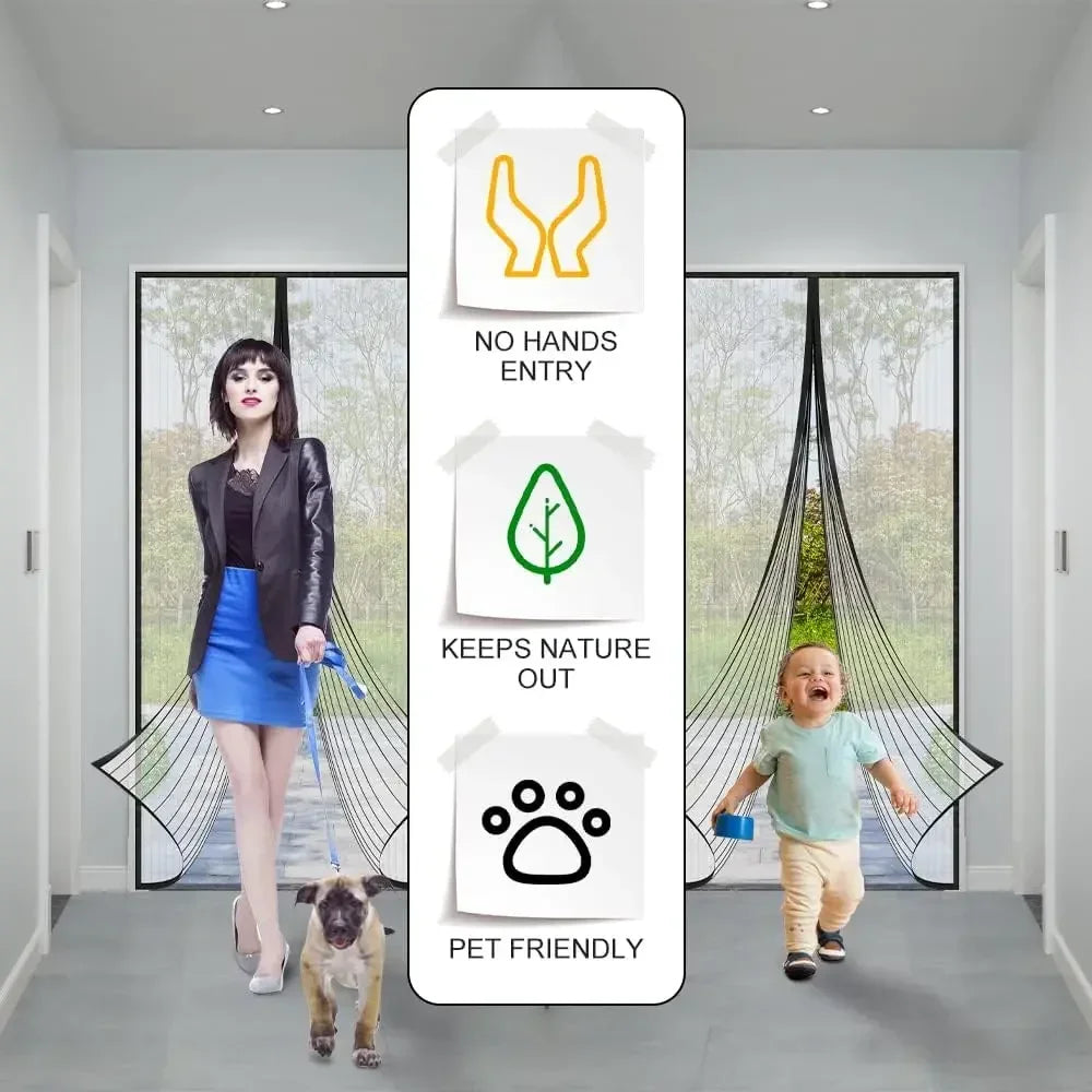 Magnetic Mesh Curtain