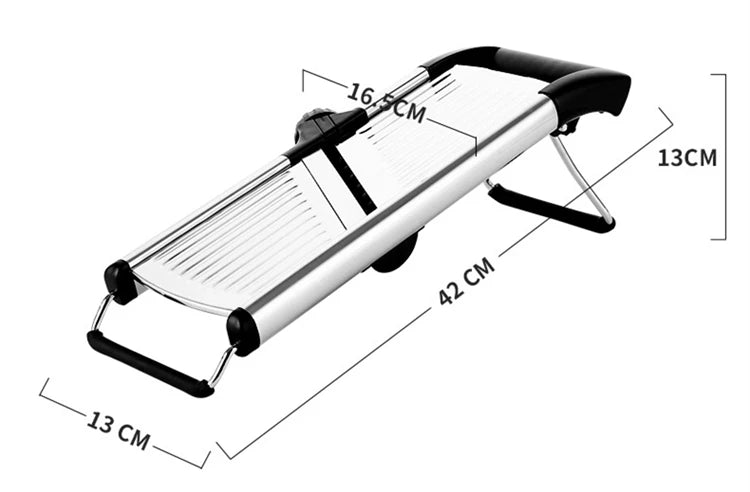 Professional Cutting in Seconds with the Adjustable Stainless Steel Mandoline