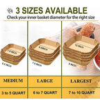 Disposable Baking Paper Liners for Air Fryer – Cooking Made Effortless