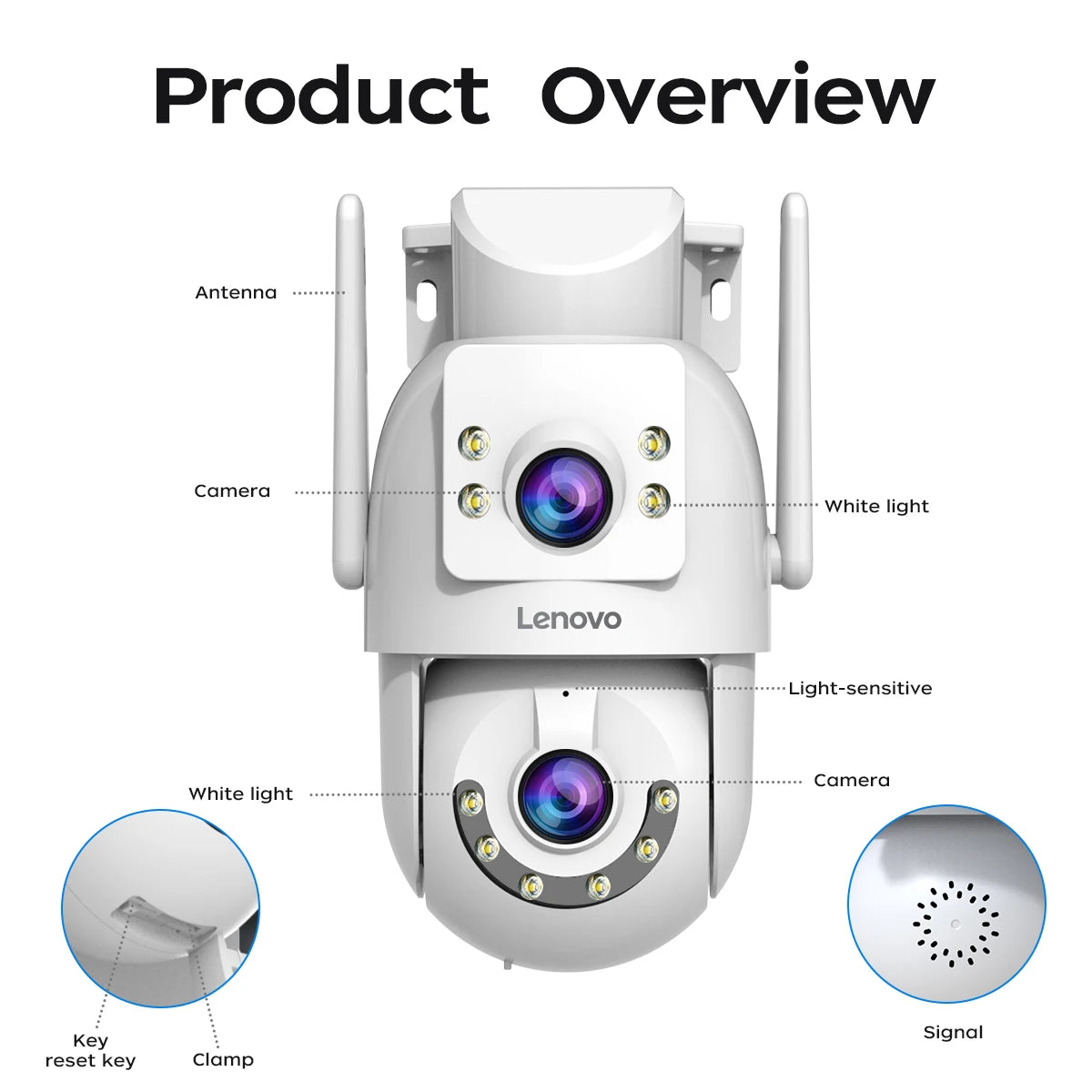 Lenovo 4K Wi-Fi 5G PTZ Surveillance Camera – Smart Security for Your Home & Business