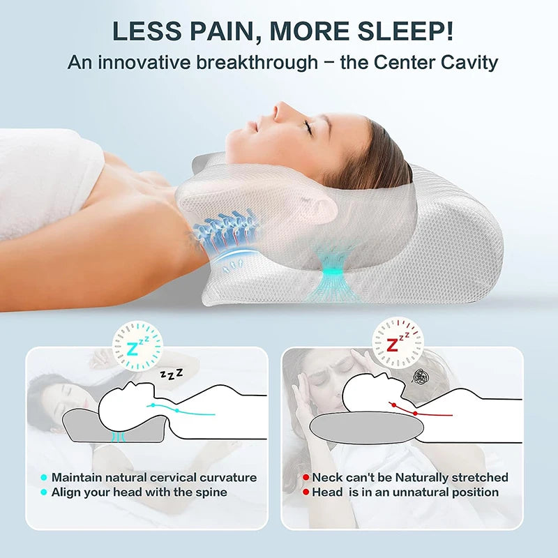Orthopaedic Memory Foam Pillow – Ergonomic Comfort for Perfect Nights
