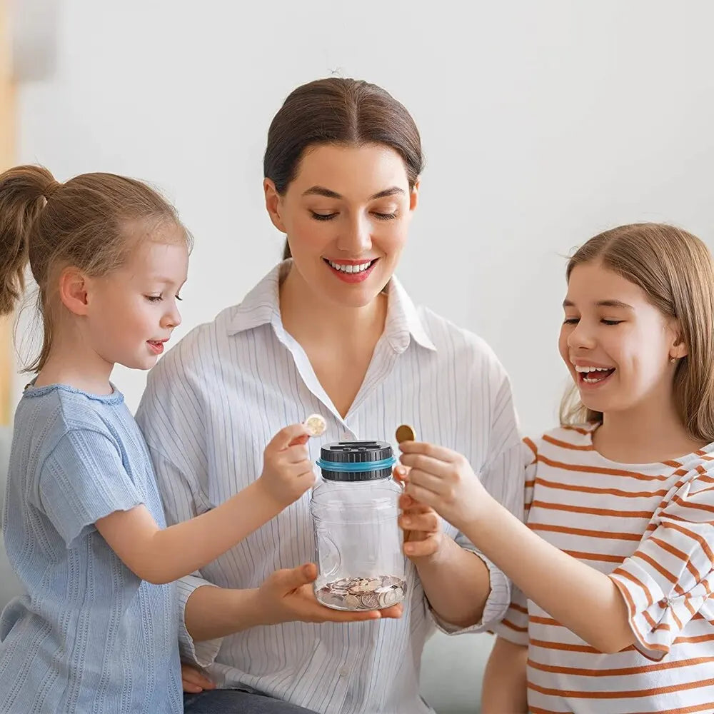 Digital Coin Counting Money Jar