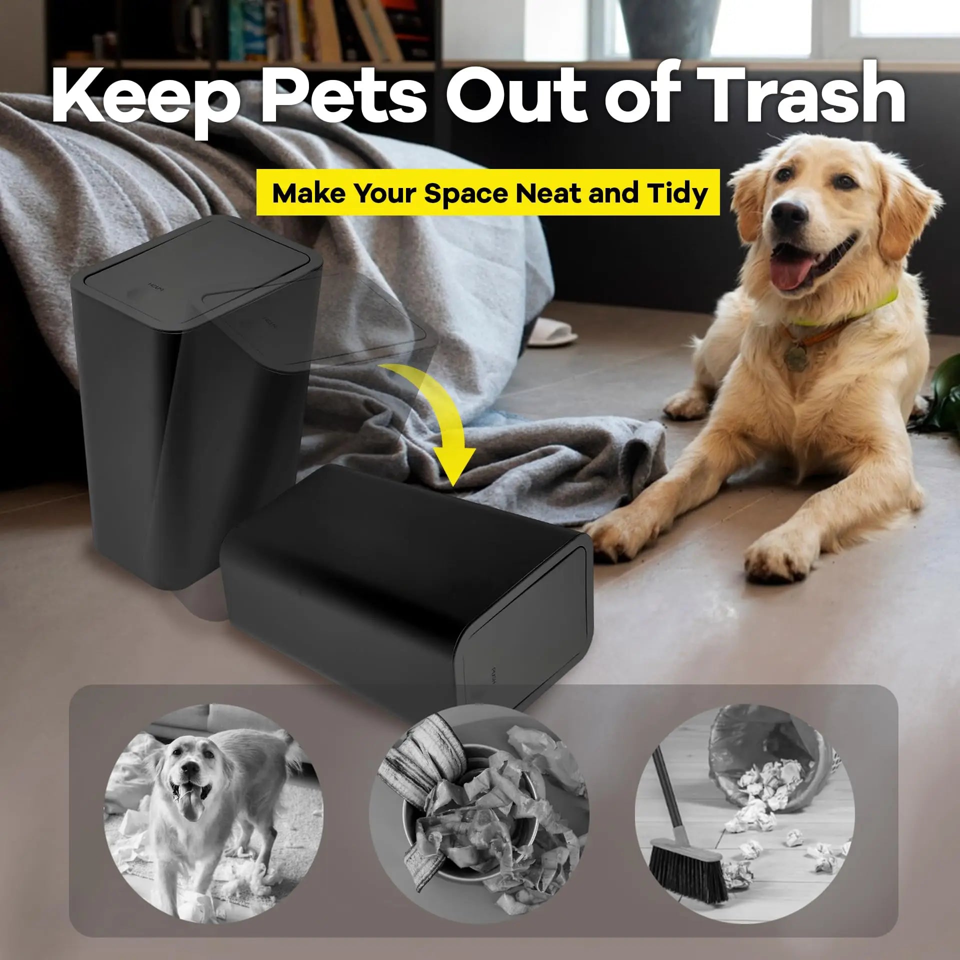 10L Pop-up Lid Bathroom Bin – Modern Design & Everyday Practicality