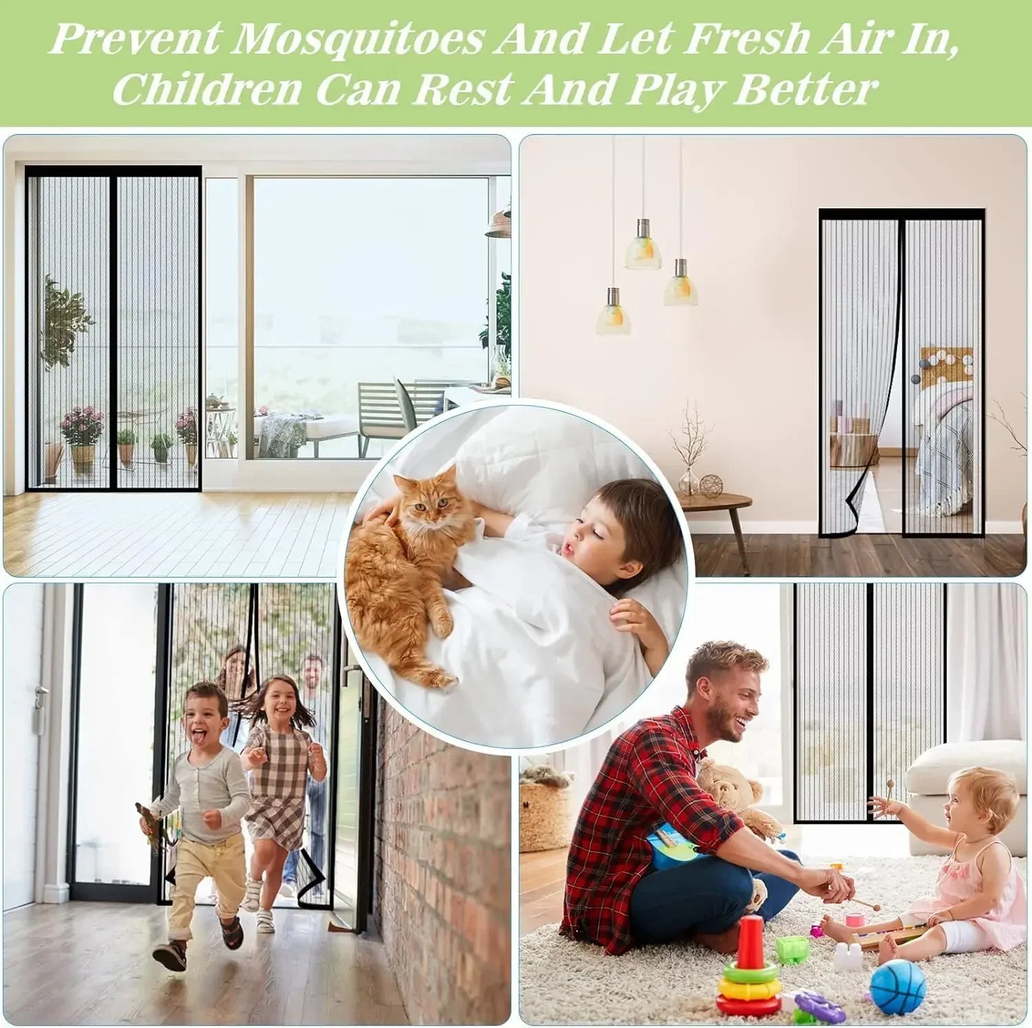 Magnetic Mesh Curtain