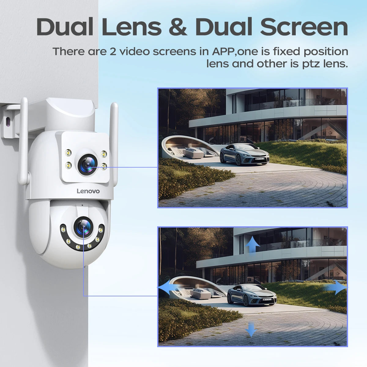 Lenovo 4K Wi-Fi 5G PTZ Surveillance Camera – Smart Security for Your Home & Business