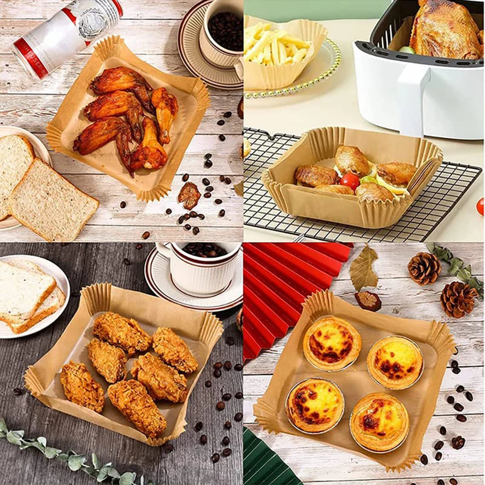 Disposable Baking Paper Liners for Air Fryer – Cooking Made Effortless