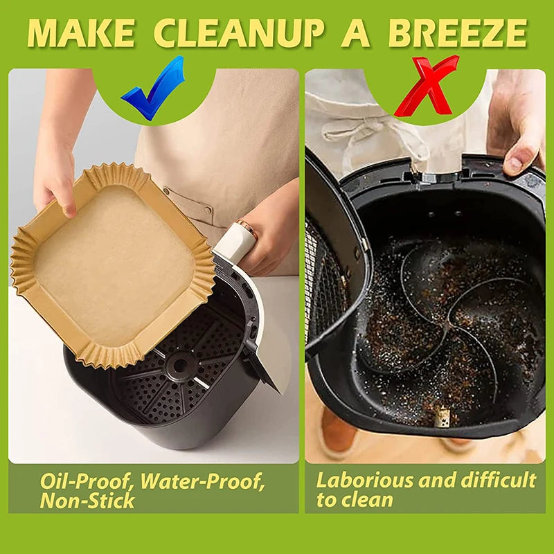 Disposable Baking Paper Liners for Air Fryer – Cooking Made Effortless