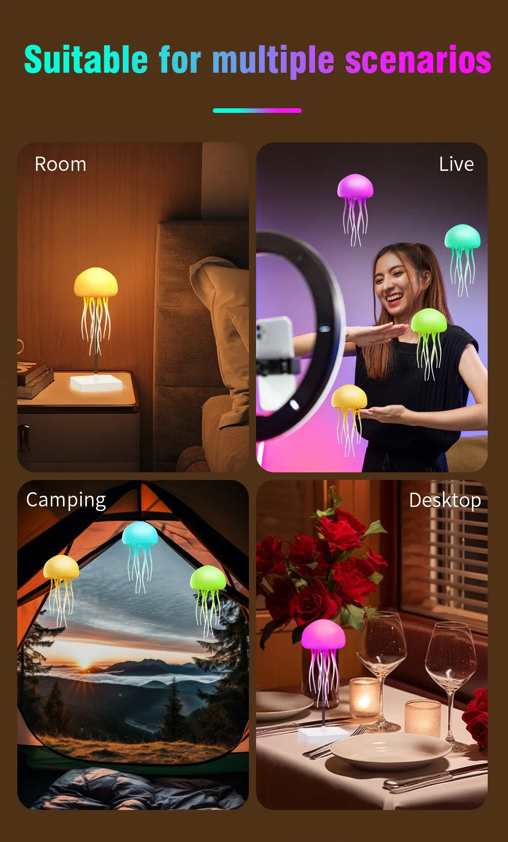 Medusa LED RGB Lamp