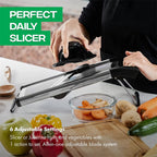 Professional Cutting in Seconds with the Adjustable Stainless Steel Mandoline