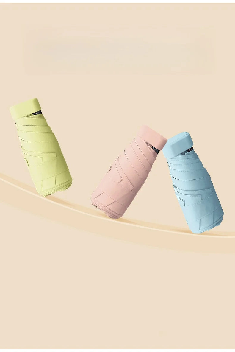 Mini Portable Umbrella – Stylish Protection Against Sun & Rain