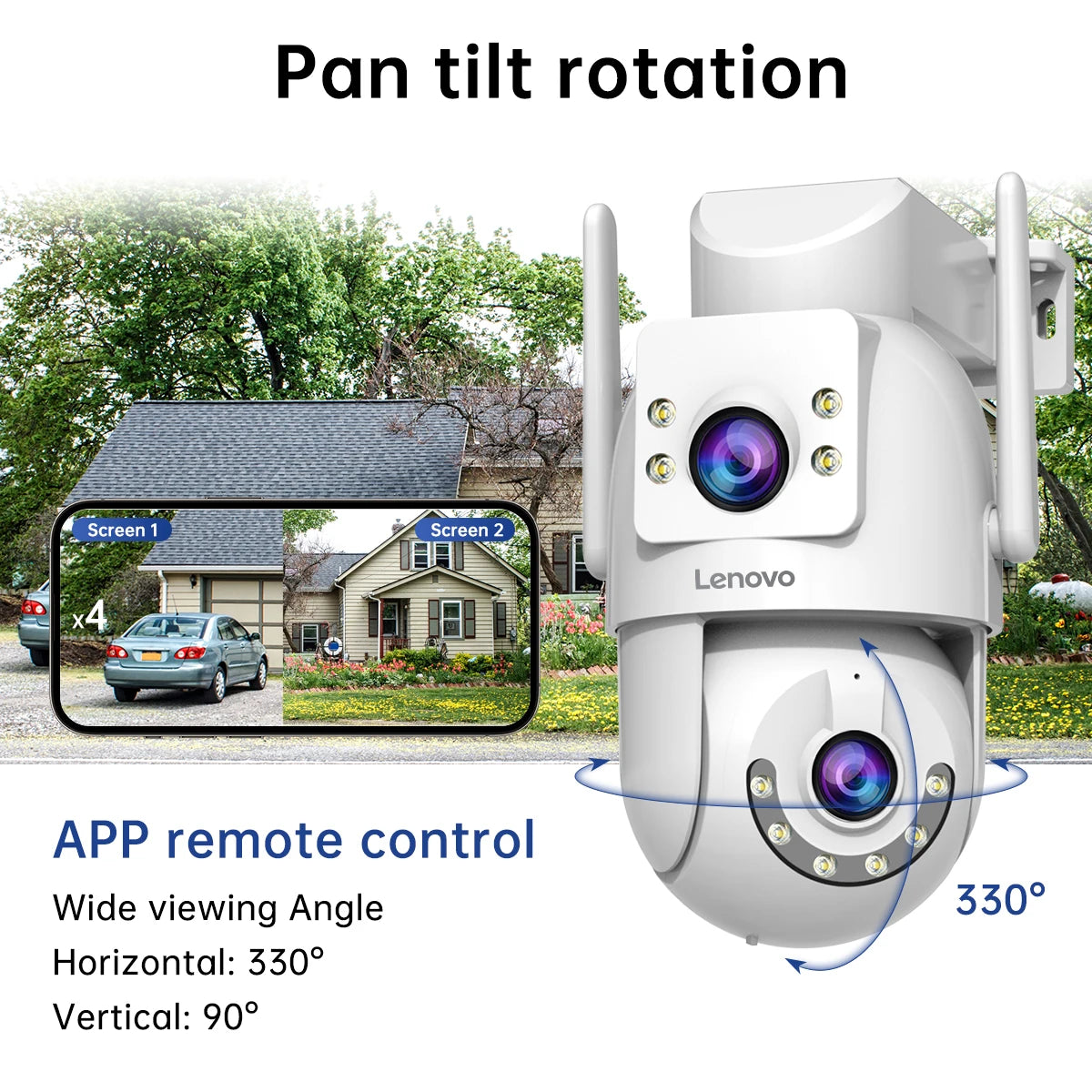 Lenovo 4K Wi-Fi 5G PTZ Surveillance Camera – Smart Security for Your Home & Business