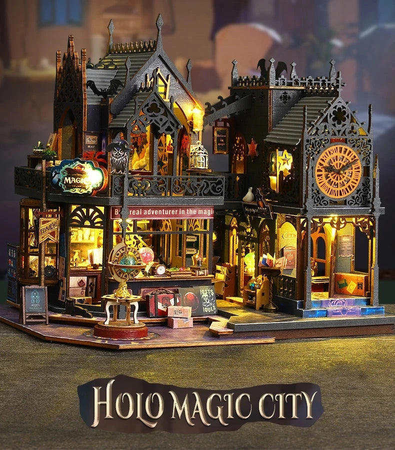 DIY Wooden Dollhouse with Lights – Magic, Creativity & Exquisite Details