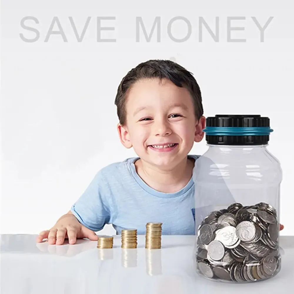 Digital Coin Counting Money Jar