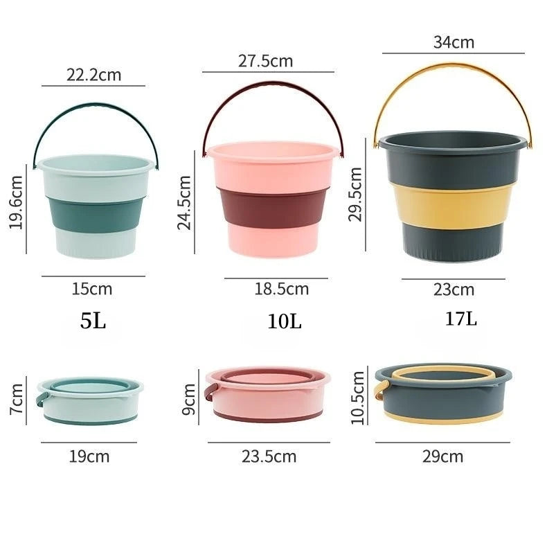 Foldable Portable Bucket – Practical, Durable &amp; Versatile Anywhere You Go
