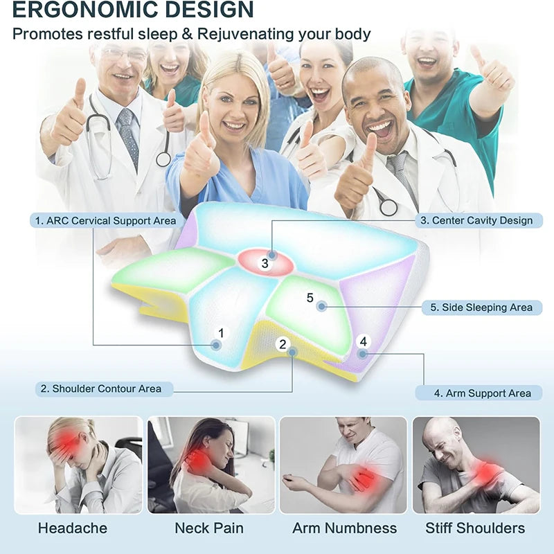 Orthopaedic Memory Foam Pillow – Ergonomic Comfort for Perfect Nights